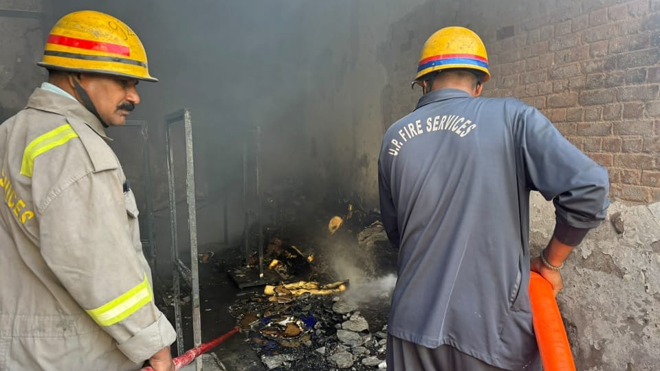 A fire broke out at a factory in the Tronica City industrial area of Ghaziabad