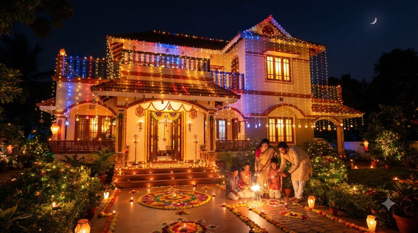four Easy Ways to Reduce Your Electricity Bill While Decorating Your Home for Diwali
