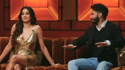 Koffee With Karan 9 Janhvi Kapoor Opens Up About Ishaan Khattar Shikhar Pahariya And Peddi Controversy
