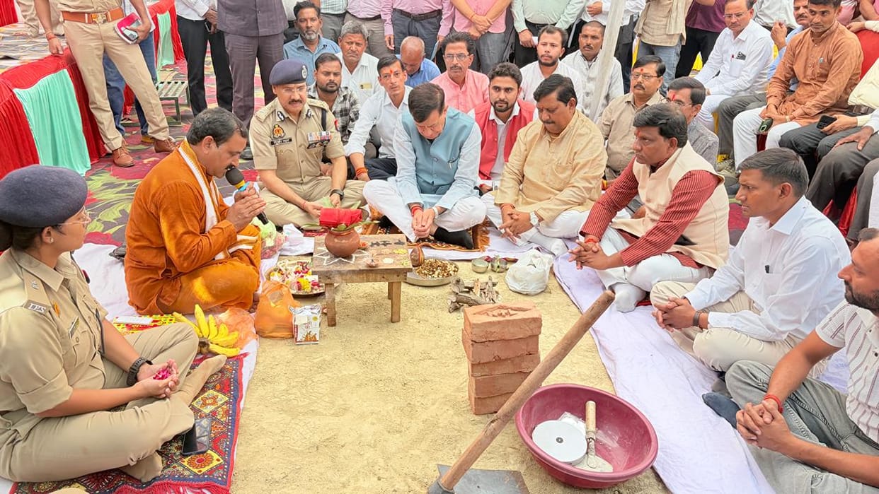 Kanpur Groundbreaking ceremony for new Narwal police station building transformed with eight crore