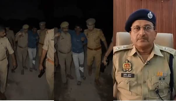 Kannauj Case of a woman being set on fire after being doused with petrol accused arrested following encounter
