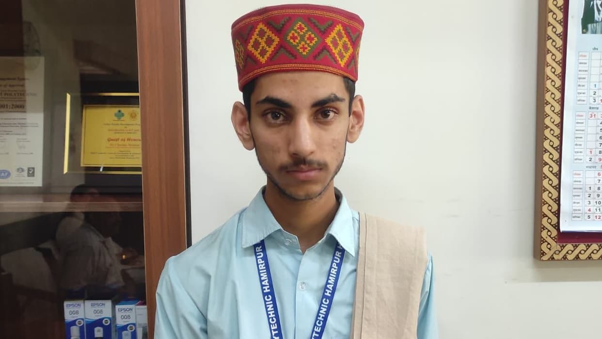 sarvesh sharma drone project student injured hostel hamirpur