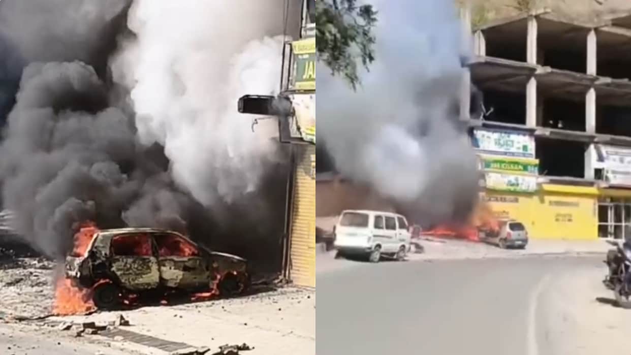solan shamti bypass firecracker warehouse fire maruti car