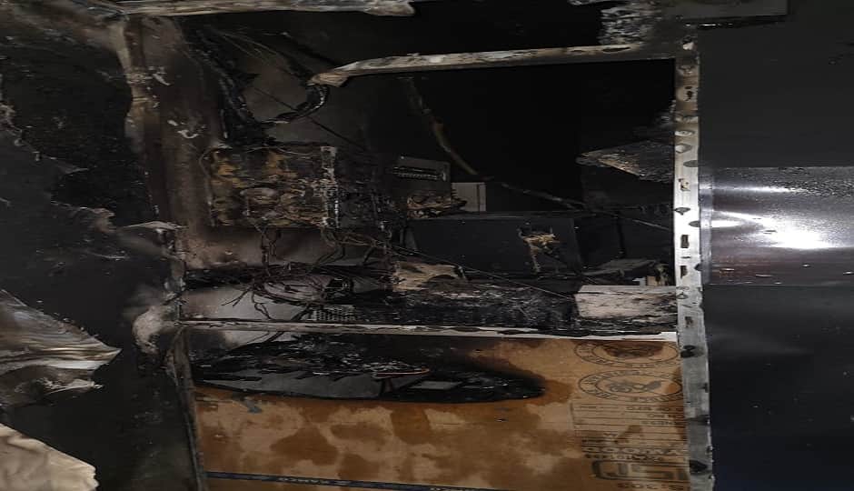 Fire breaks out at an SBI ATM in Barhaini; cash and other items reduced to ashes