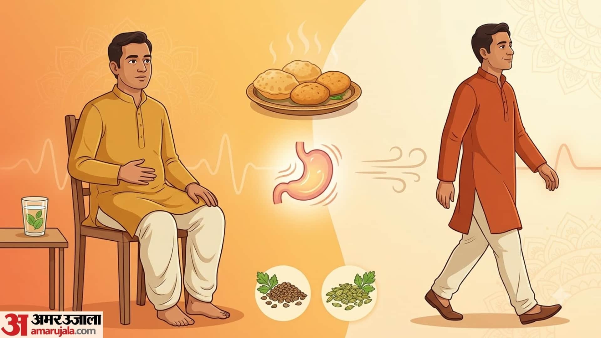 Stomach Upset After Eating Puri-Kachori During Festive Season? Home Remedies for Gas and Acidity