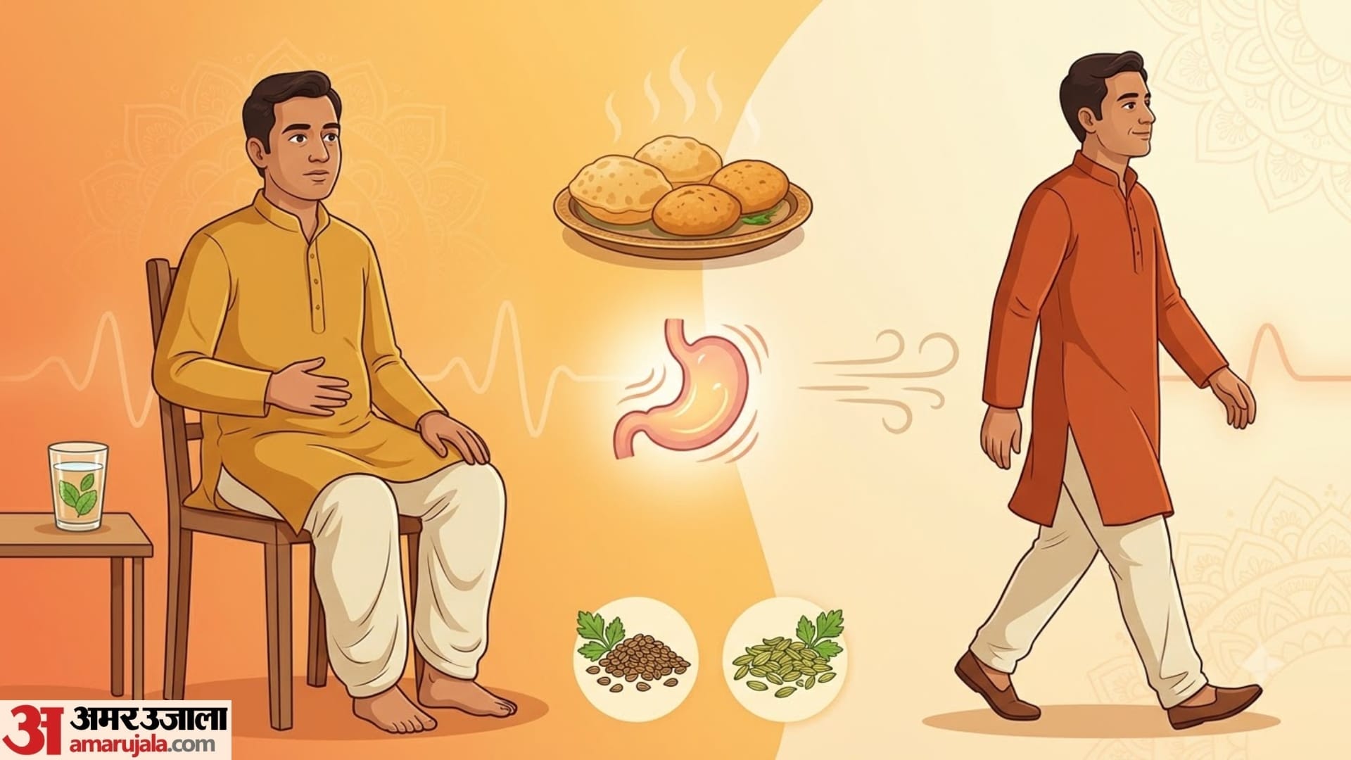 Stomach Upset After Eating Puri-Kachori During Festive Season? Home Remedies for Gas and Acidity