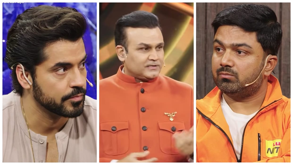 Virender Sehwag scold Manish and Gautam in Rise and fall season 2
