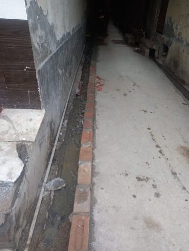 People are fixing houses, drains are also being made themselves