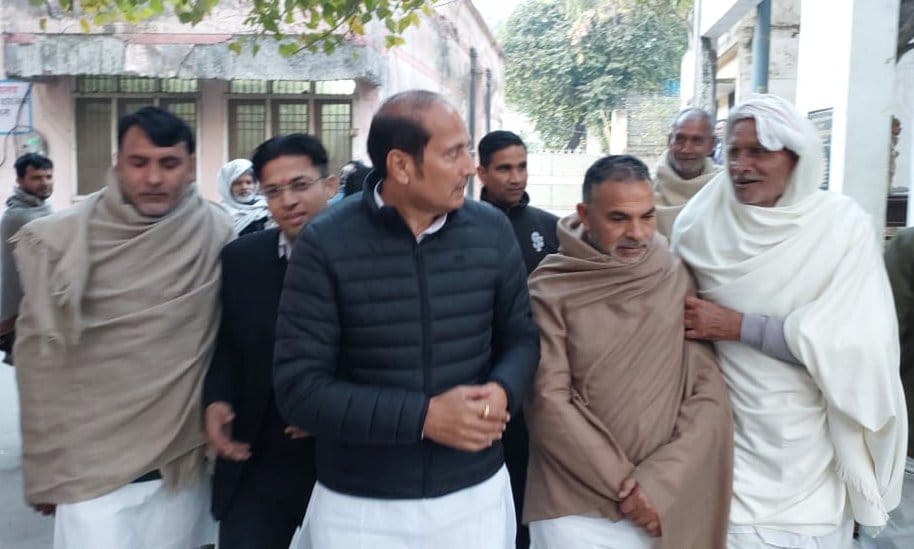Three BJP including former cabinet minister Suresh Rana appeared in the court