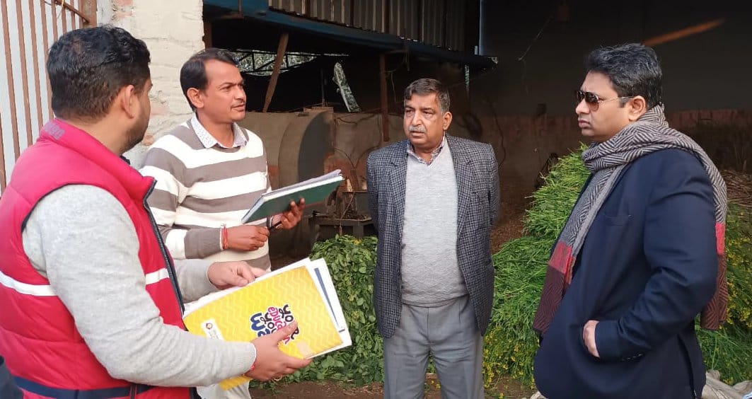 Nodal officer inspected the cow shelter site