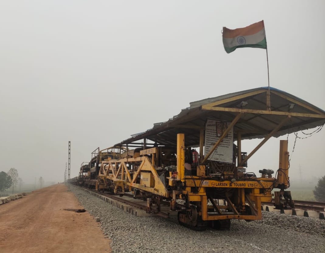 Track laying work stopped, trial will be held in March