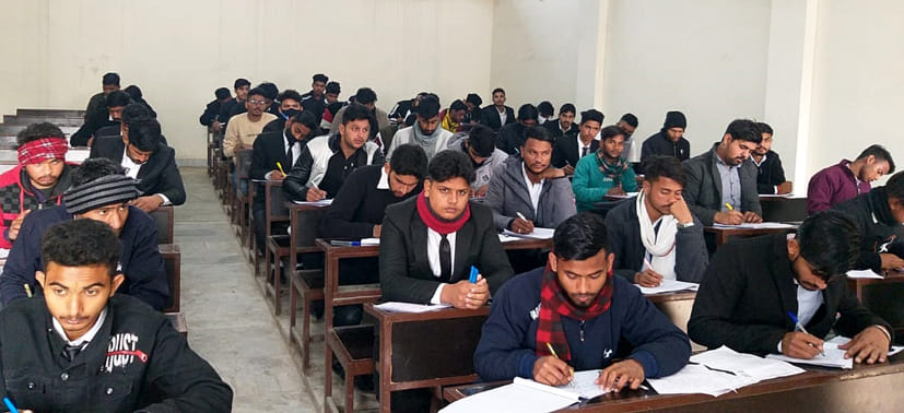Semester examinations started at 71 centers in all three districts