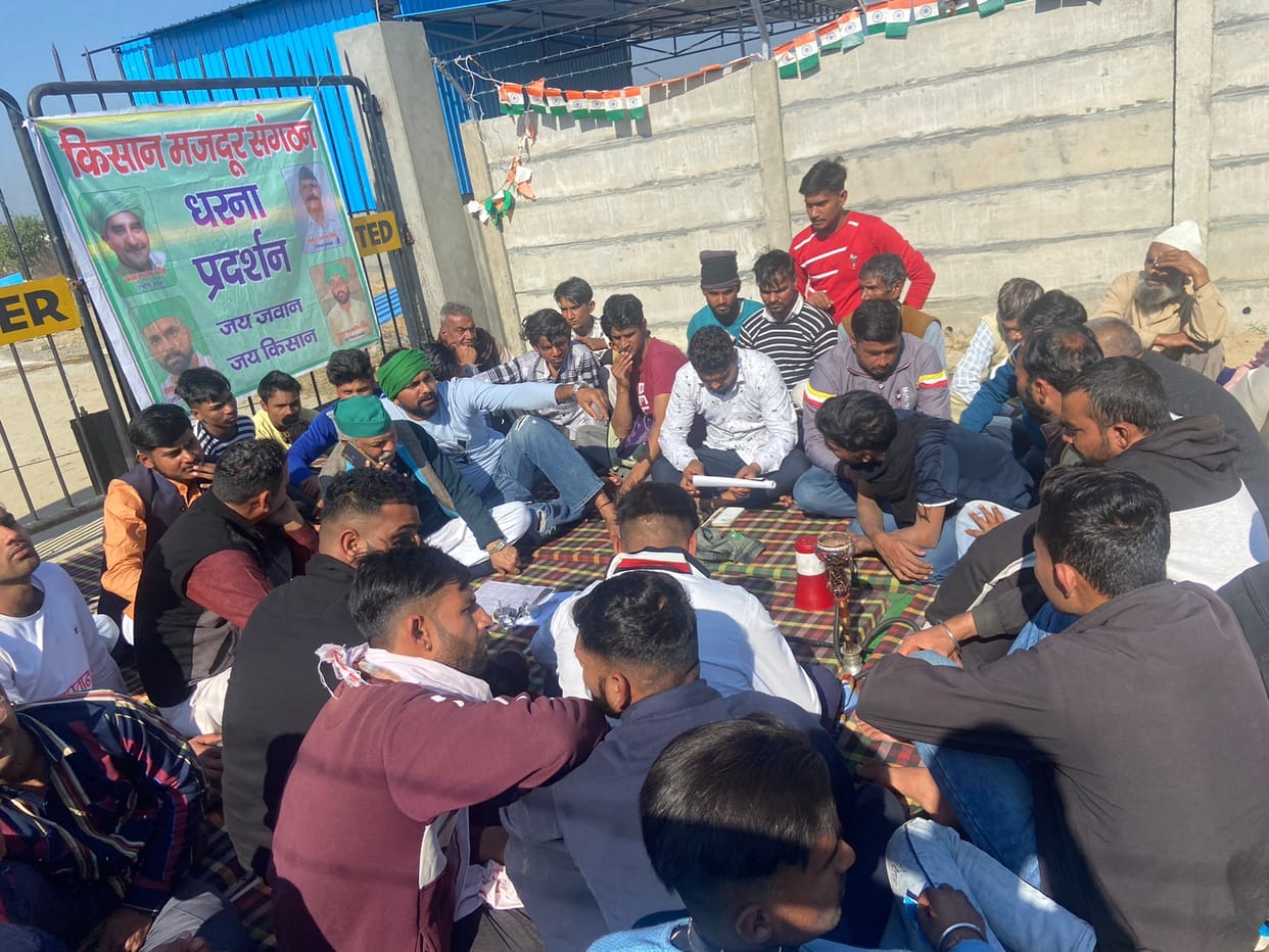 Farmers started indefinite strike at Jiwala Solar Plant