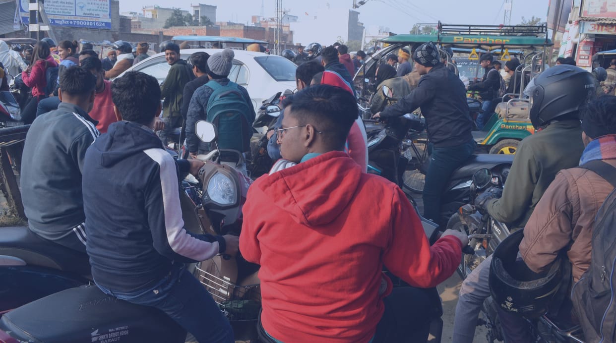 Binauli Gate railway crossing and overbridge construction has become a problem for the people
