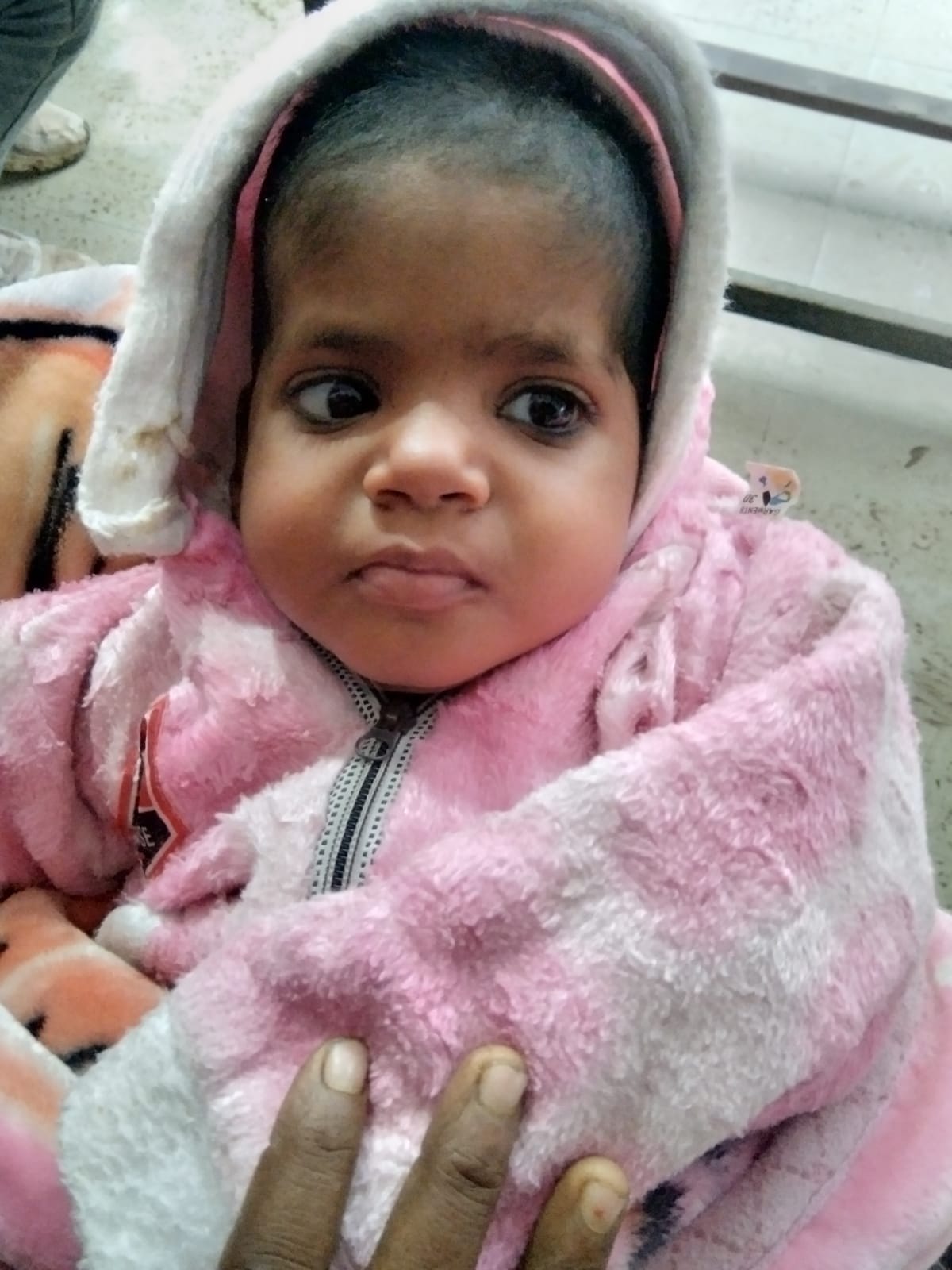 One and a half year old girl found in an empty shop