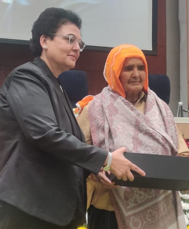 Grandmother Prakashi Tomar honored