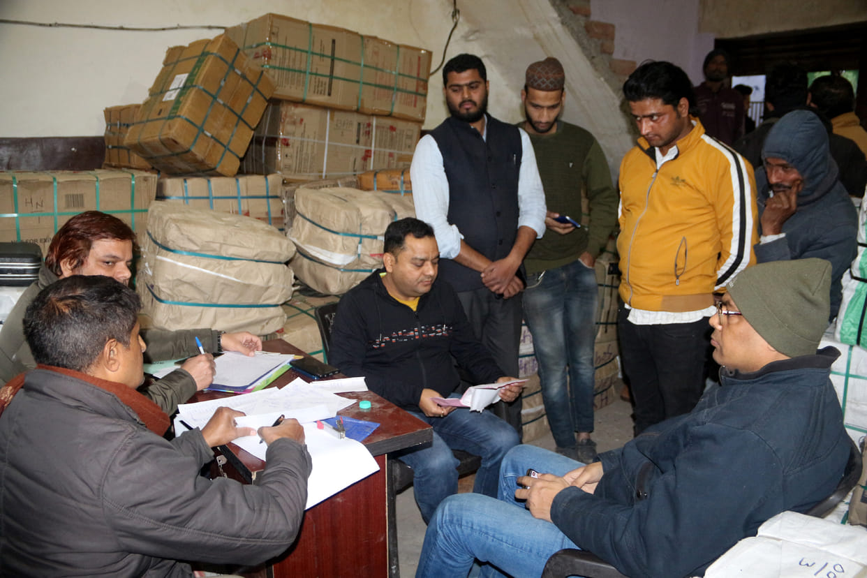 Late night GST raid on transport firm, goods seized