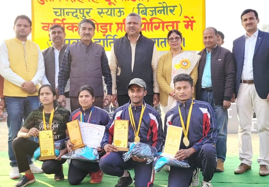Rajeev became the college champion in the men's category and Timple in the women's category of the sports competition.