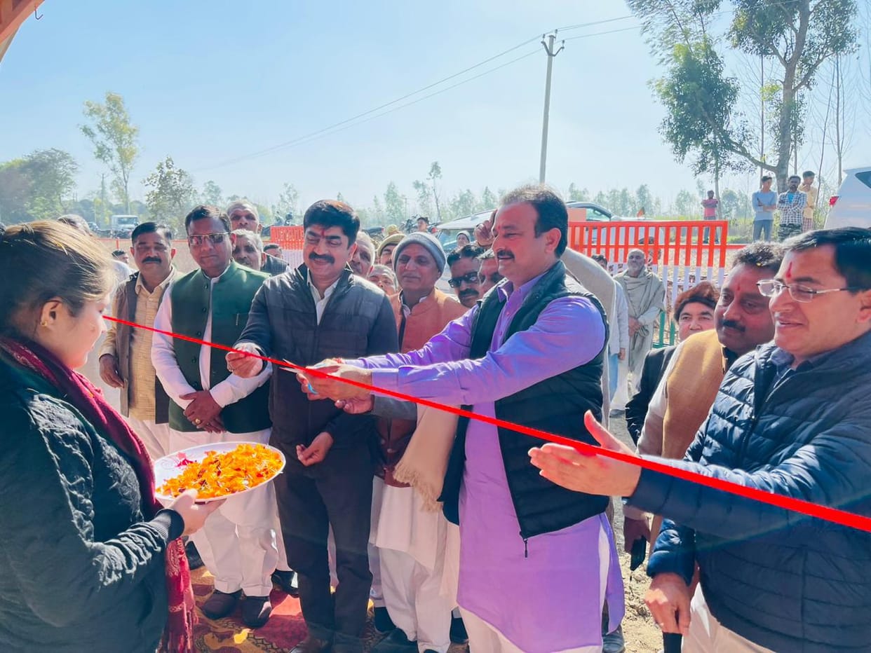 Inauguration of Gaushala with capacity of 120 cows in Nawada Bhajdu