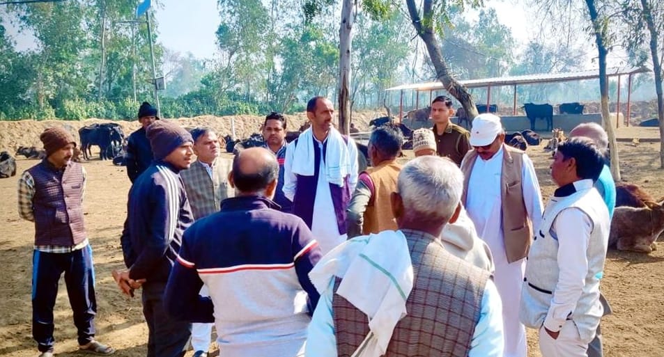 Bhakiyu leaders saw the condition of gaushalas