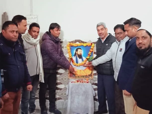 Resolved to follow the path shown by Saint Ravidas
