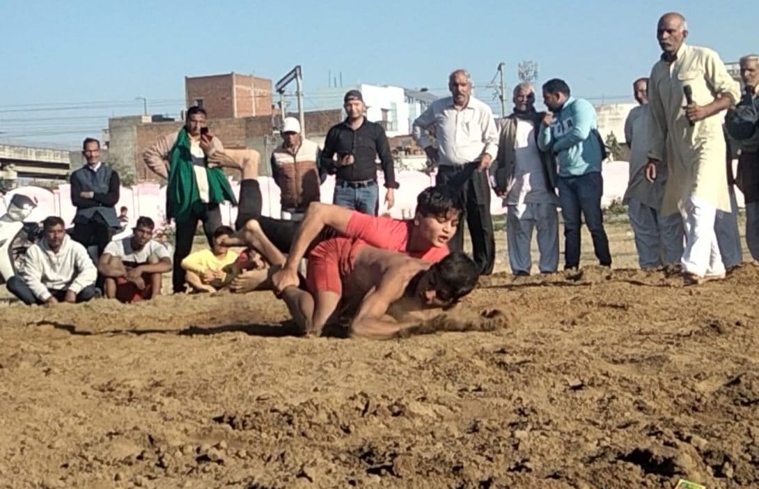 Riot organized on Bhakiyu's dharna, wrestlers showed their strength