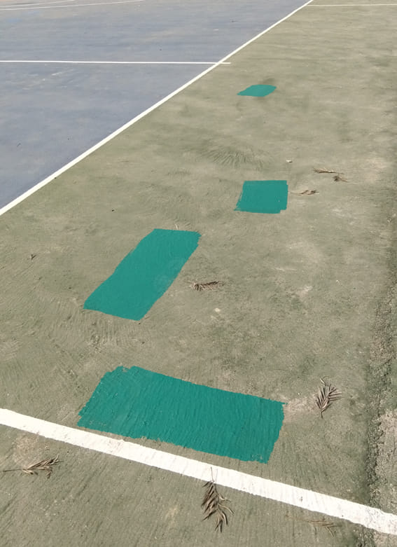 basketball court made of smart city plan uprooted in 20 days