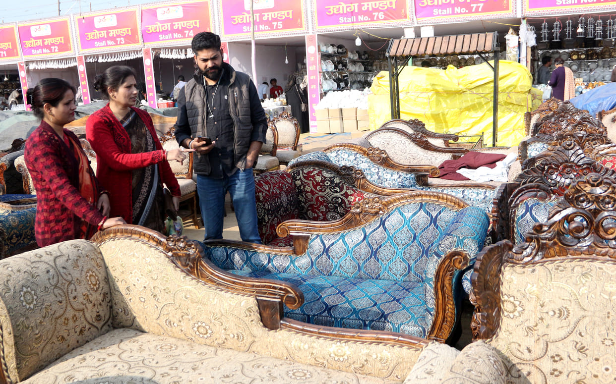 Furniture of Saharanpur attracted everyone in mahotsav
