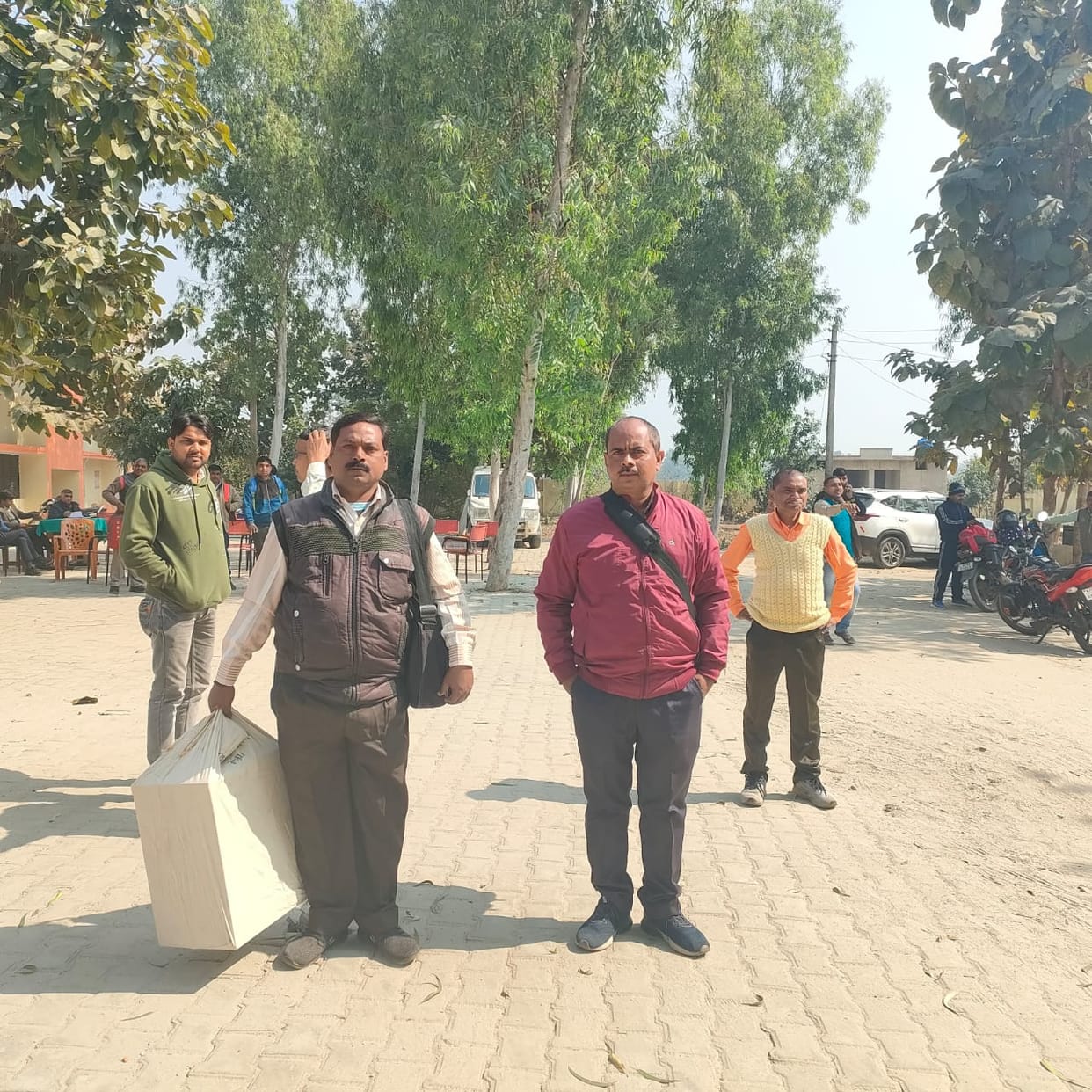 Polling parties leave for voting in Lohrauli Thakurai