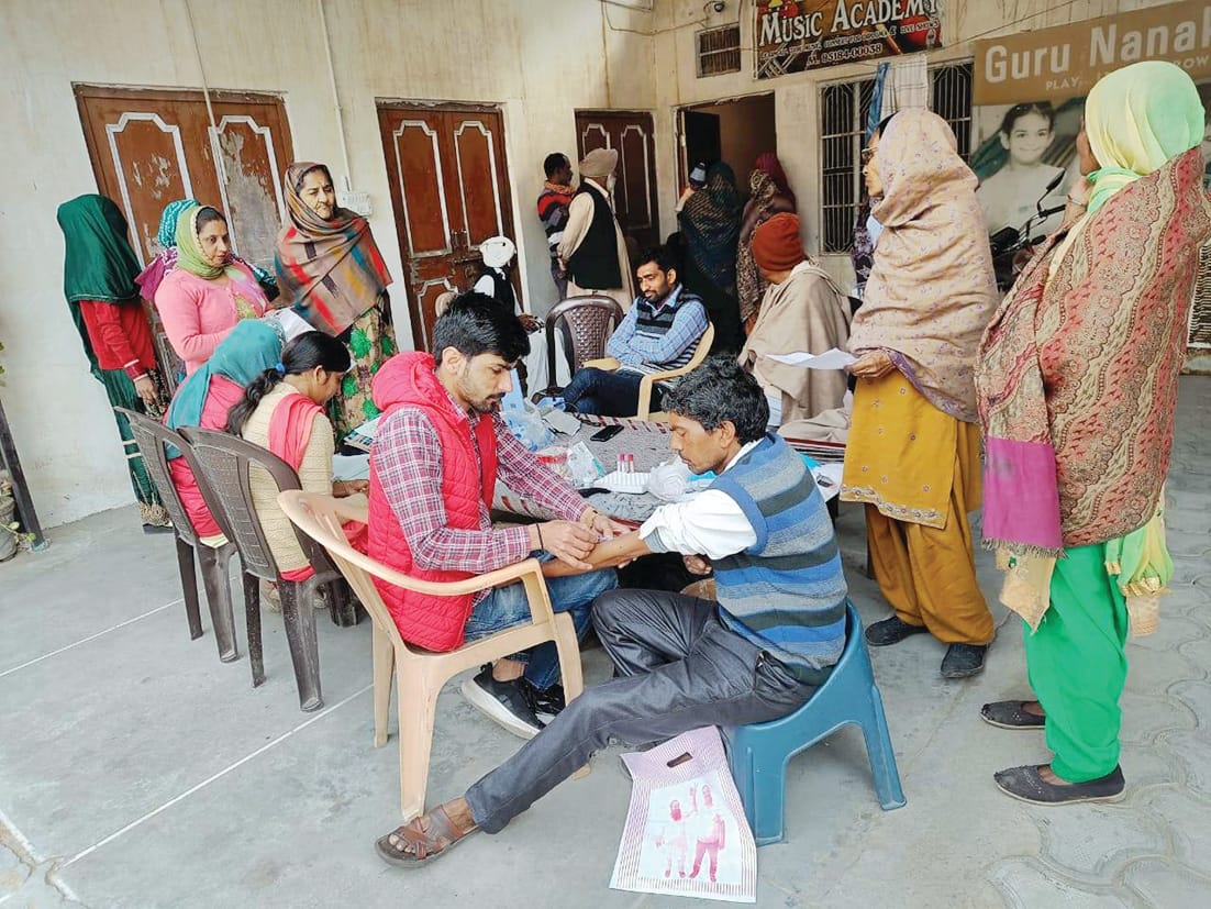 Child suffering from anemia, 10 percent anemia and BP in healthy examination