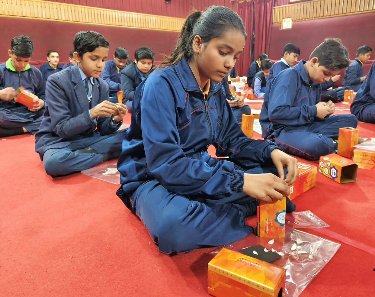 Taught students to make model