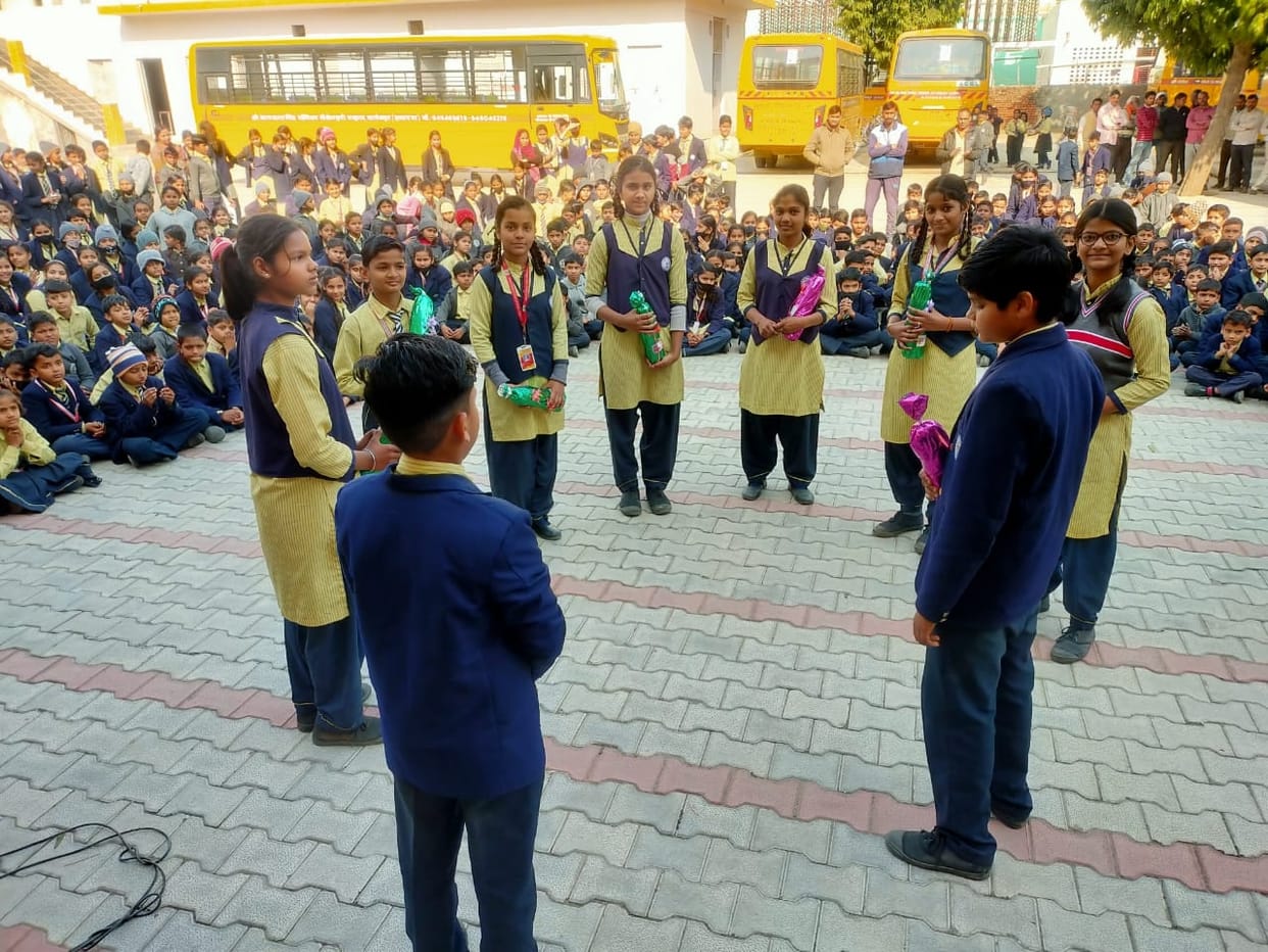 Environment protection message given through street play