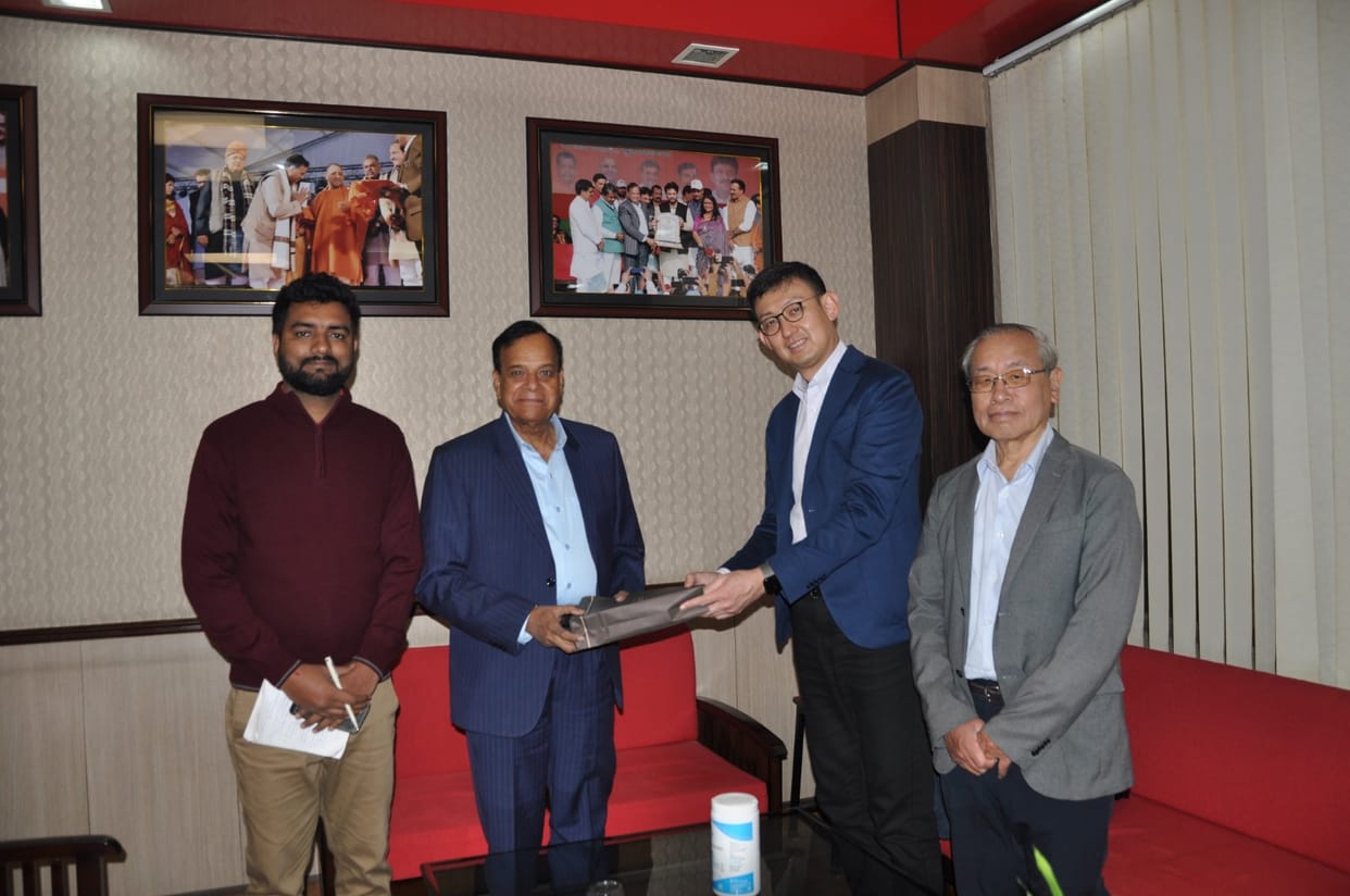 Japanese team inspected water treatment plant
