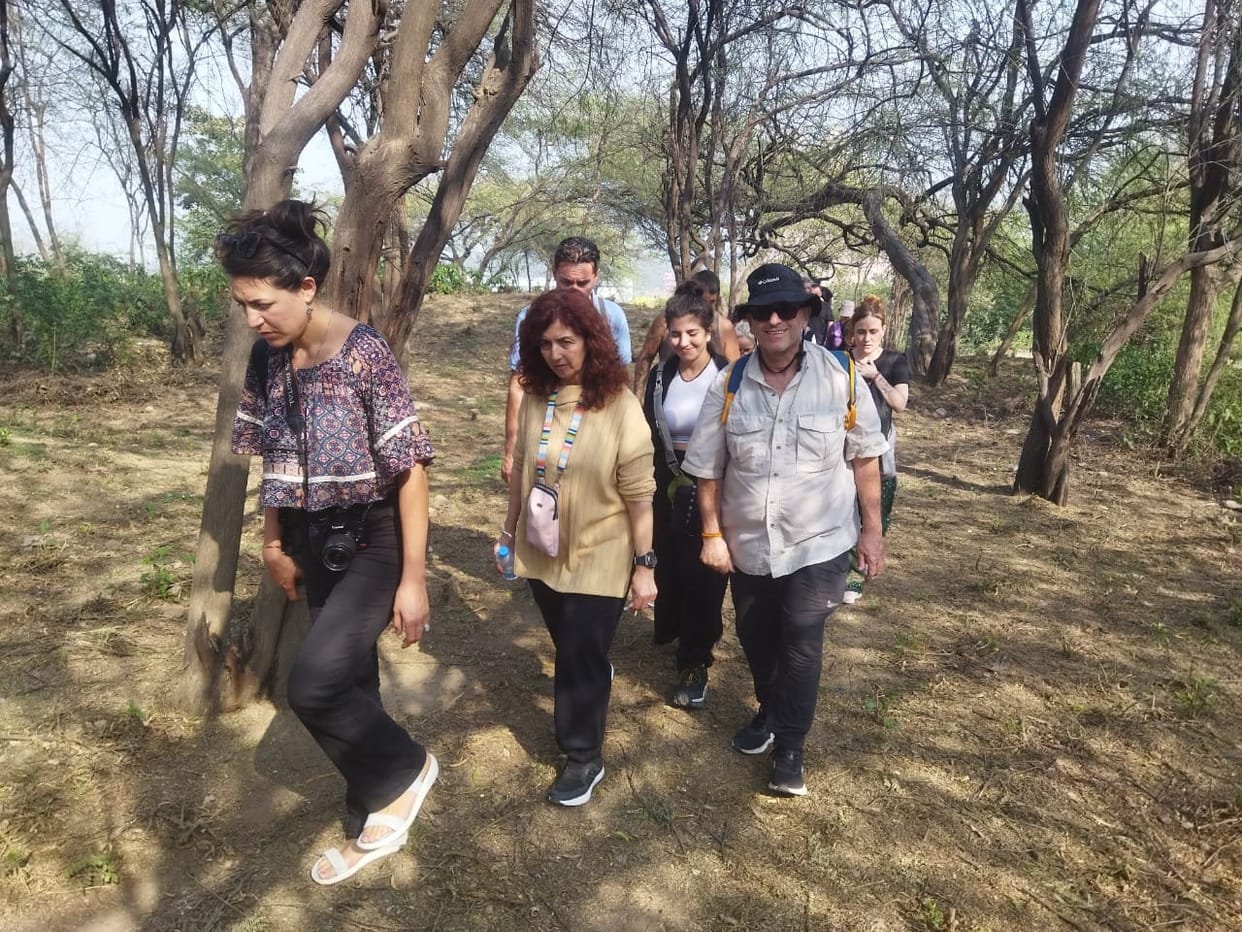 Tourists from Argentina learned the history of Hastinapur