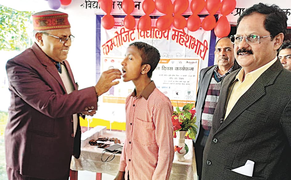 Albendazole was fed to 6,64,510 children in the campaign