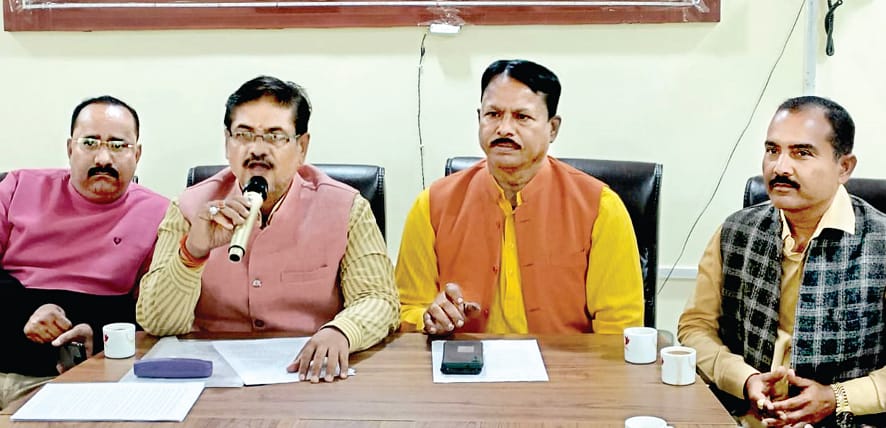bjp kisan press meet gonda