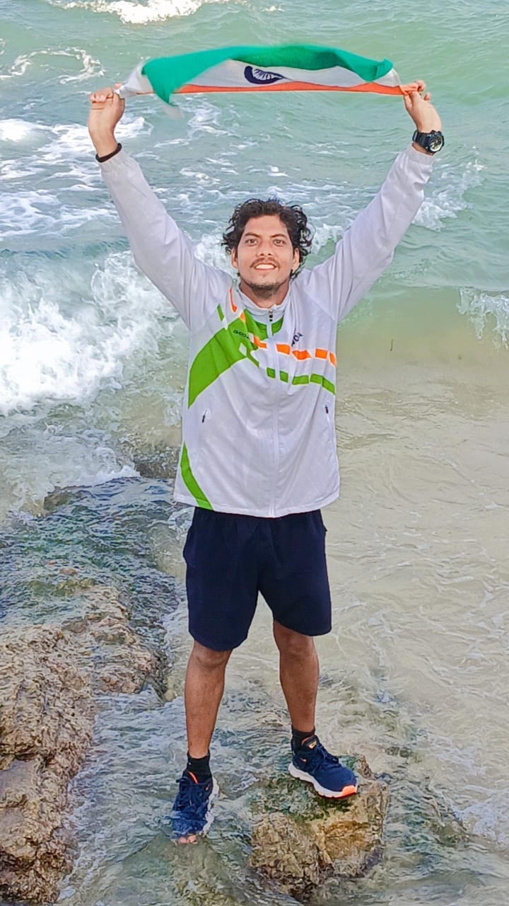 Abhi ran three and a half thousand km for environmental protection