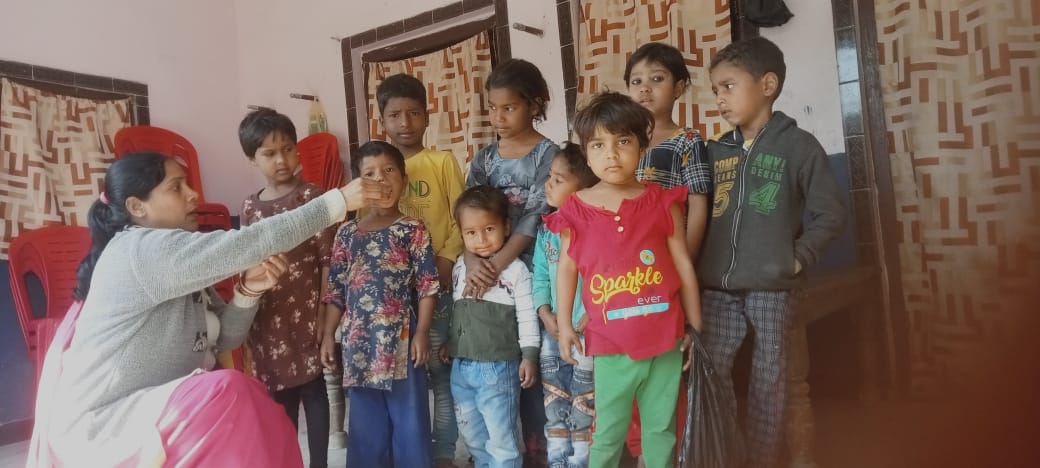 Anti-worm medicine given to the children of council schools