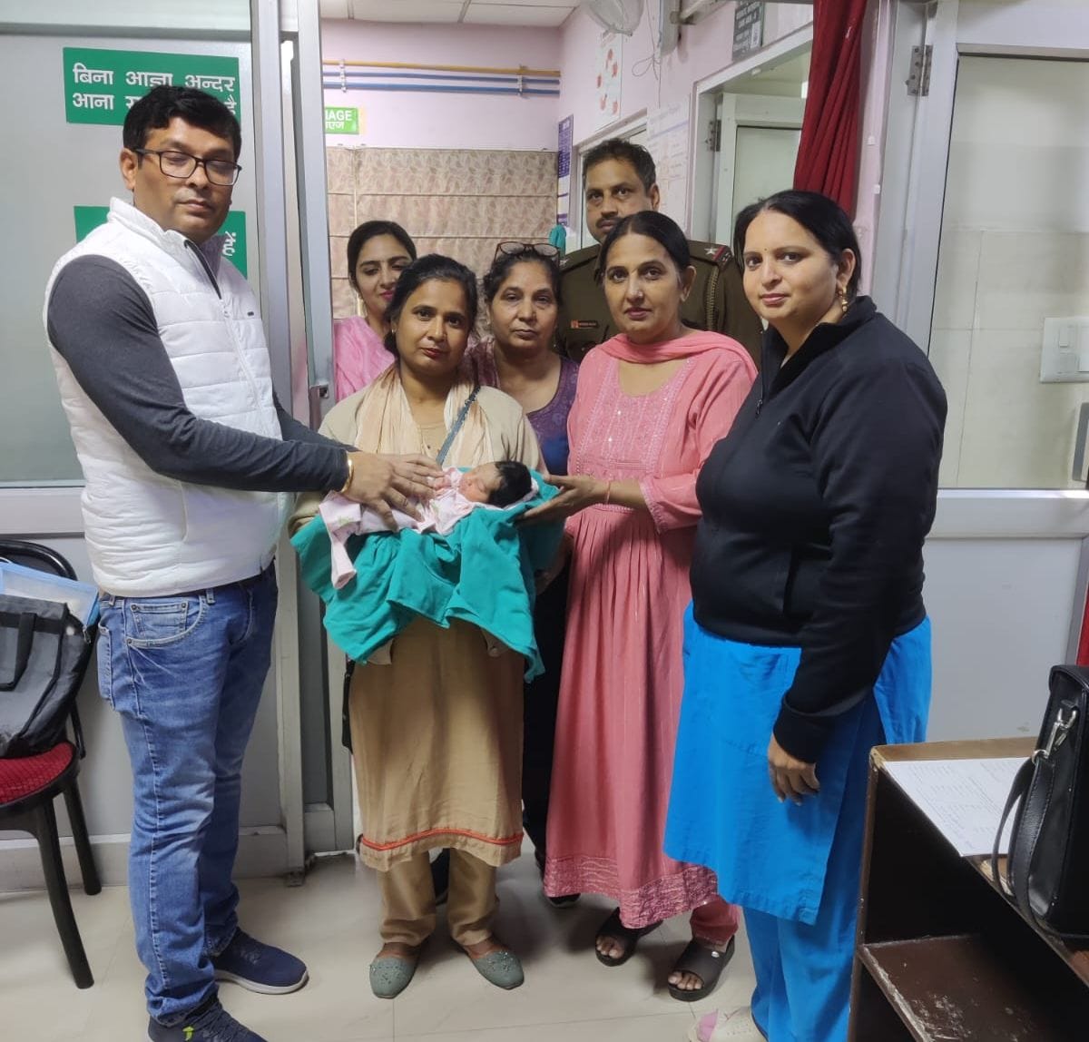Newborn found near Rajwahe sent to Hisar