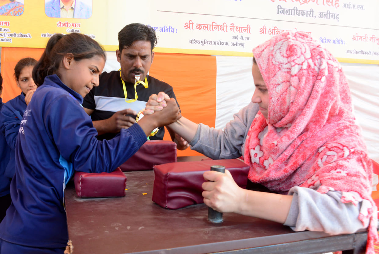 Victory in claw wrestling, Giriraj, Suhail, Jyoti became champions