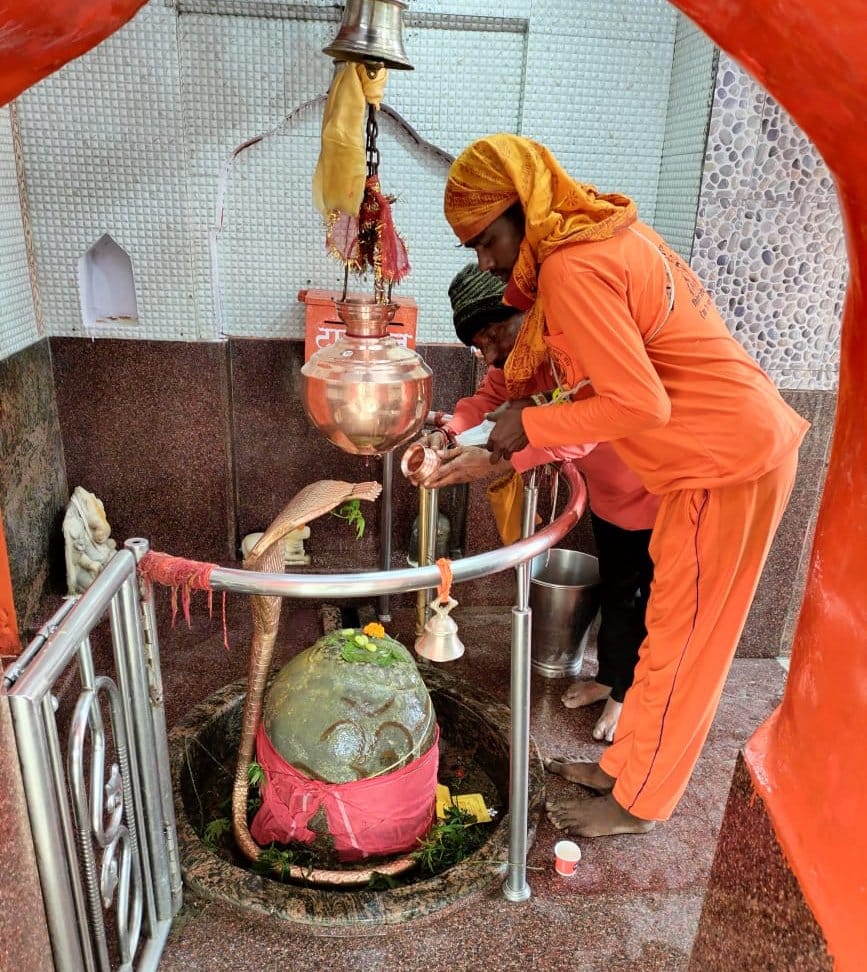 Kanwariyas reached Mota Mahadev temple