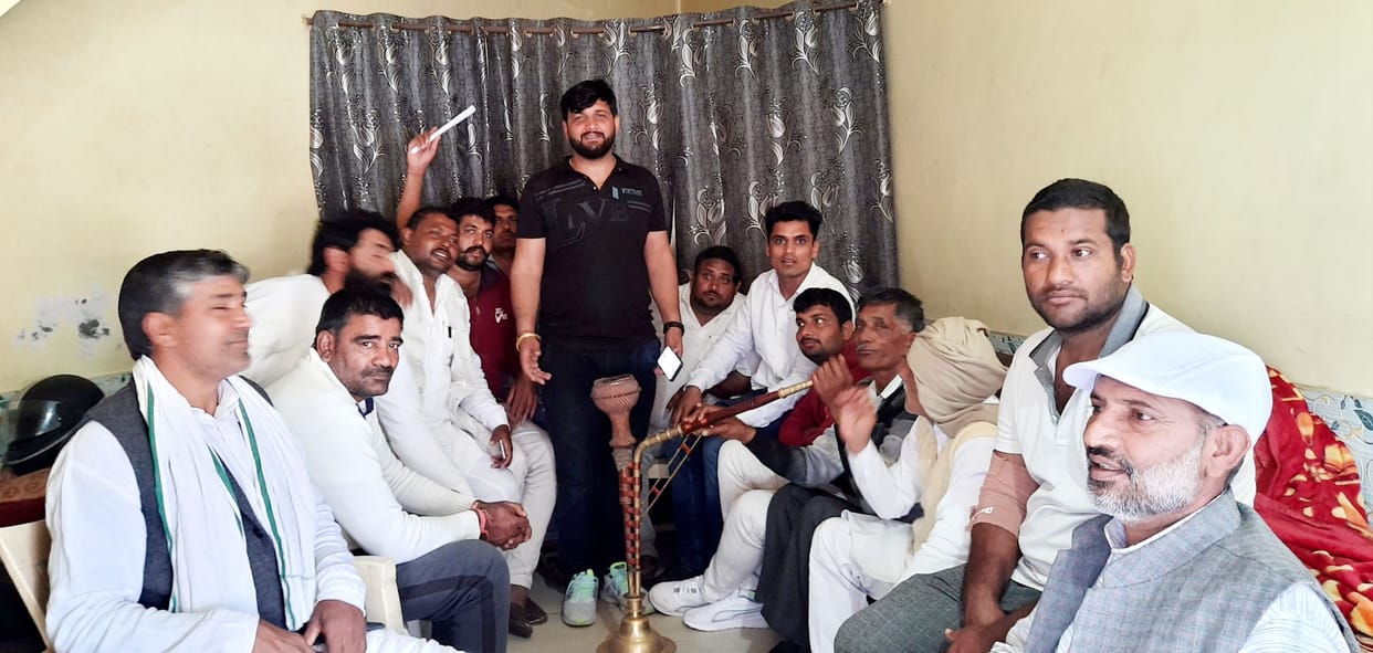 The sarpanch will now take the support of Khaps and farmer organizations regarding e-tendering