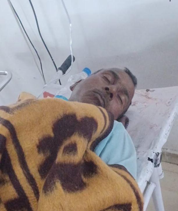The condition of the middle aged deteriorated due to beating
