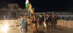 पुलवामा शहीदों की याद में कैंडिल मार्च निकालते कांग्रेसी। संवादपुलवामा शहीदों की याद में कैंडिल