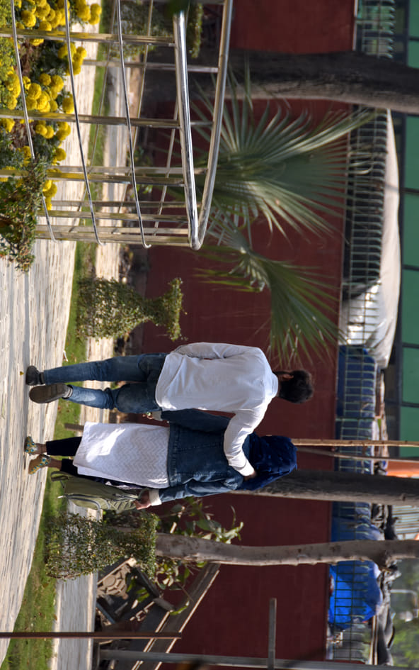 Expressed love on Valentine's Day, police remained alert