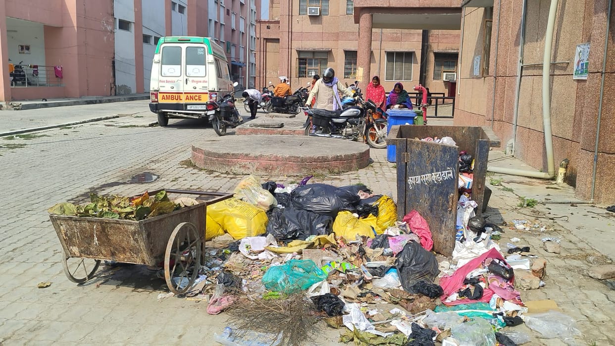 Cleaning system faltered in the district hospital