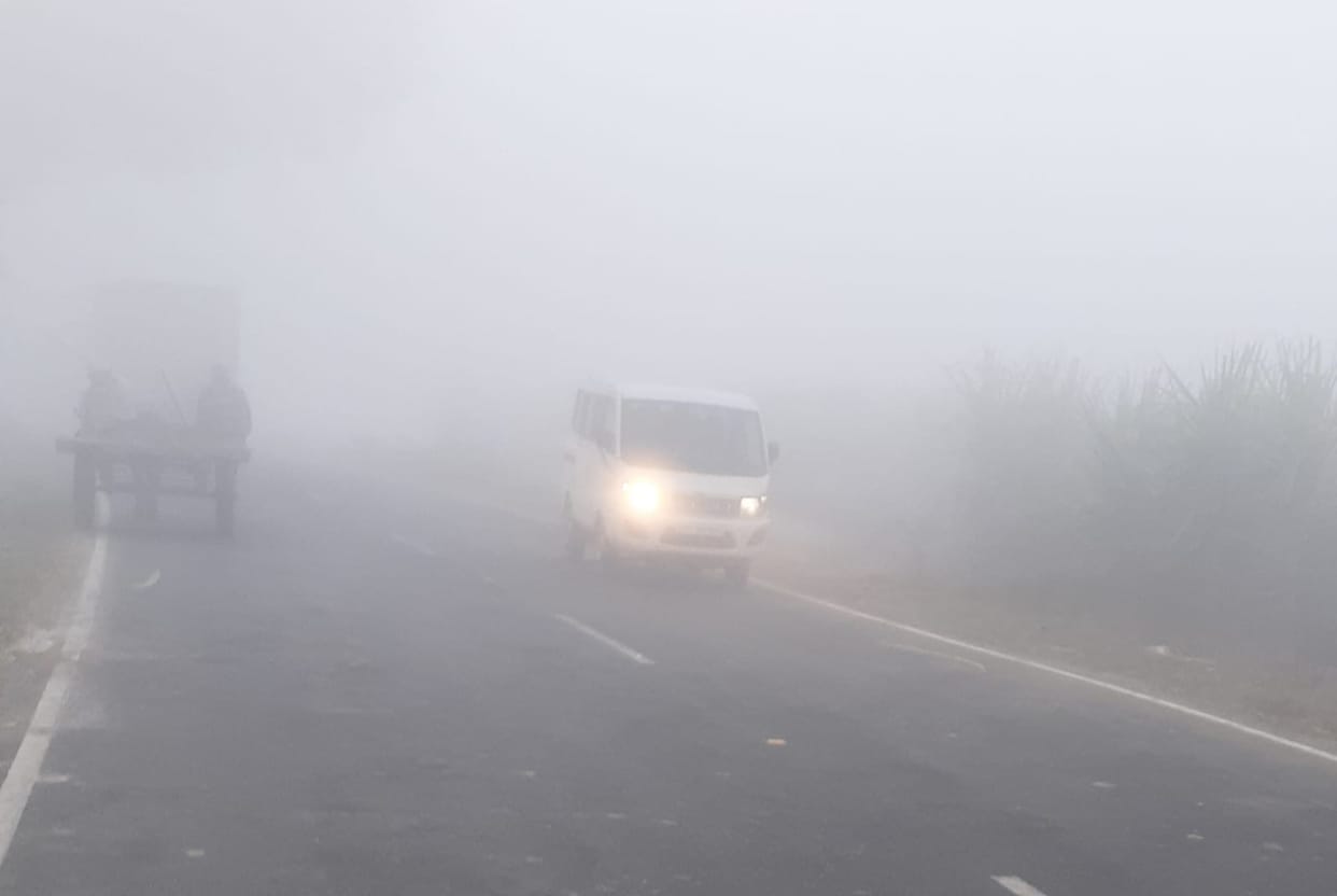 Sudden shadow fog, the speed of vehicles stopped