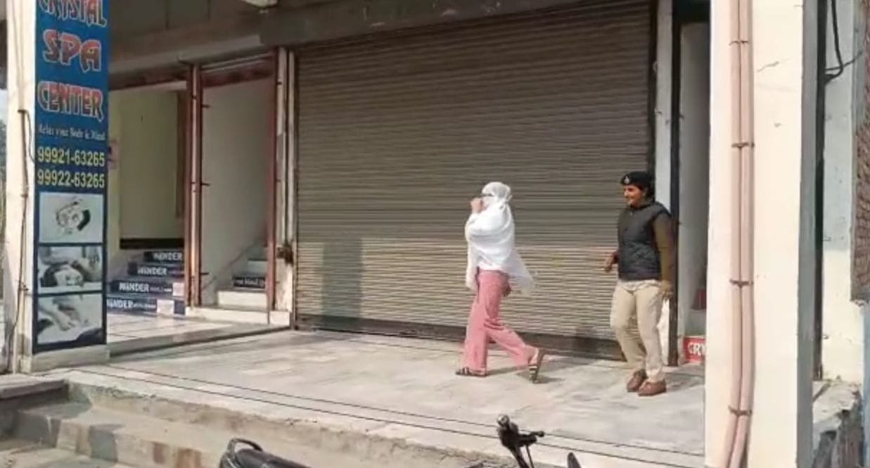Woman and four youths detained from spa centre