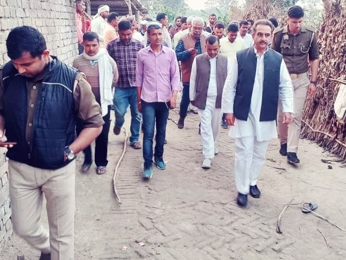 mp visit gonda two child