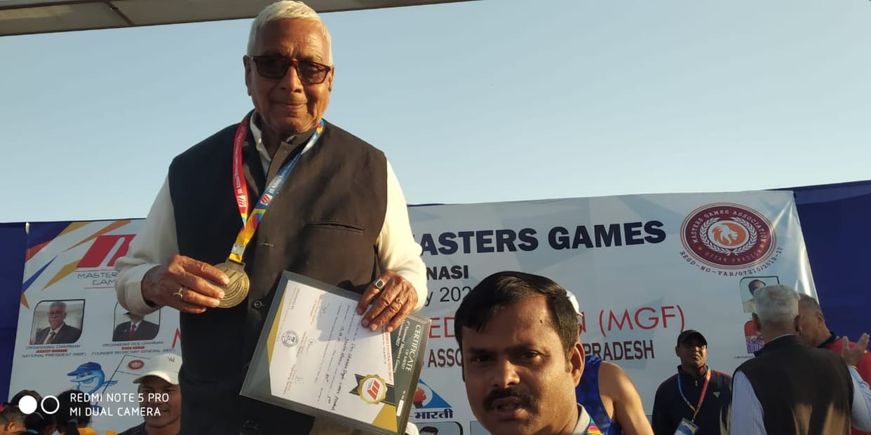 80 year old retired principal won three medals in National Masters Games